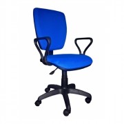 Кресло для оператора пластик/ткань Ультра синий (В-10)