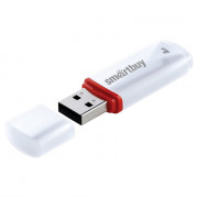 Флеш диск 4GB USB 2.0 Smartbuy Crown SB4GBCRW-W, белый