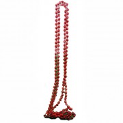 Украшение декоративное "Бусы" шарик 1,5м красный арт.201-0432