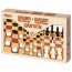 Игра настольная Шашки классические, Шашки стоклеточные, Шахматы (ДК) большие арт.03873 - 