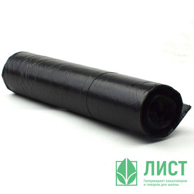 Пакеты для мусора 120л 10штук в рулоне ПНД черные 13 микрон б/эт Пакеты для мусора 120л 10штук в рулоне ПНД черные 13 микрон б/эт