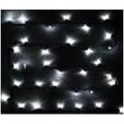 Гирлянда электрическая уличная сетка 2*1,5м 192LED цвет белый холодный (светлый провод) 8режимов арт.183-0005