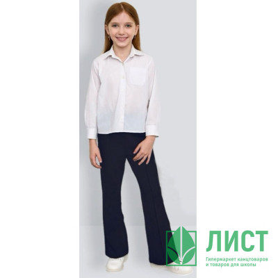 Брюки для девочки (BROSTEM) артикул 180 размер 32/128-44/164 цвет темно-синий Брюки для девочки (BROSTEM) артикул 180 размер 32/128-44/164 цвет темно-синий