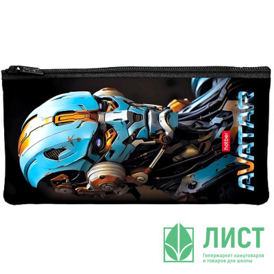 Пенал-косметичка 1 отделение плоский Hatber Аватар мягкий 205х110мм арт.NPk_63184 Пенал-косметичка 1 отделение плоский Hatber Аватар мягкий 205х110мм арт.NPk_63184