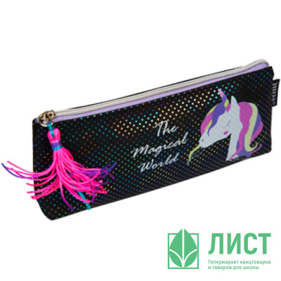 Пенал-косметичка 1 отделение кожзам (deVente) Magic Unicorn 210x80x35мм арт. 7026375 Пенал-косметичка 1 отделение кожзам (deVente) Magic Unicorn 210x80x35мм арт. 7026375