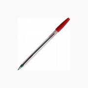 Ручка шариковая прозрачный корпус (BEIFA) красная арт.927 (Ст.50/4000)