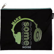 Папка школьная для тетрадей А5 на молнии силикон (deVENTE) Make Some Noise арт.8056201