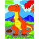 Набор для творчества Картина по номерам 18х24см Добрый динозавр (РК) арт. Х-2554