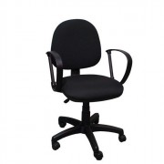 Кресло для оператора пластик/ткань Фактор сер-черный (В-3)