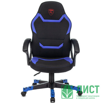 Кресло геймера пластик/кожзам/ткань Zombie 10 черный/синий Кресло геймера пластик/кожзам/ткань Zombie 10 черный/синий
