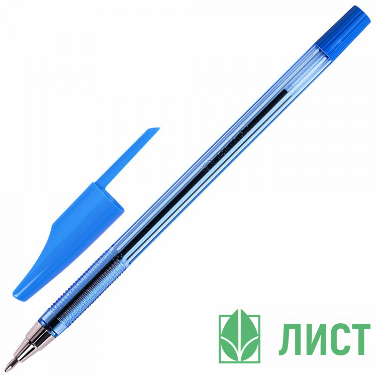 Ручка шариковая прозрачный корпус (BEIFA) синий, 0,5мм арт.АА 927 BL