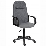 Кресло для руководителя пластик/тканьLEADER серый (2156)