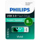 Флеш диск 8GB PHILIPS VIVID3.0, USB 3.0