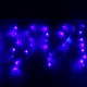 Гирлянда электрическая для дома занавес Бахрома 3*0,3/0,5м 120LED цвет синий(светлый провод) 8режимов (можно соединить) арт.183-251