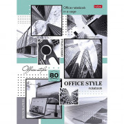 Бизнес-блокнот А4 твердая обложка 80 листов (Hatber) Office Style 5-цветный блок арт 80ББ4В1_30387