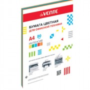 Бумага цветная А4 50л интенсив МИКС 5 цветов 80г/м2 (deVENTE) 80 г/м