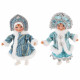 Игрушка декор. "Снегурочка" 20см в голубой шубке арт.822906