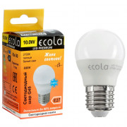 Лампа светодиодная Е27 10Вт 2700К (теплый) Ecola Premium шар (Ст.10)