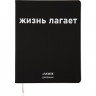 Дневник школьный гибкая обложка кожзам (deVENTE) Жизнь лагает шелкография, отстрочка,ляссе арт.2020361