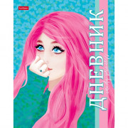 Дневник школьный твердая обложка (Hatber) В стиле Pink матовая ламинация арт.40ДТ5В_28690