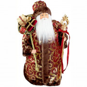Игрушка декоративная "Дед Мороз" 45см бордово-золотой арт.SD4596