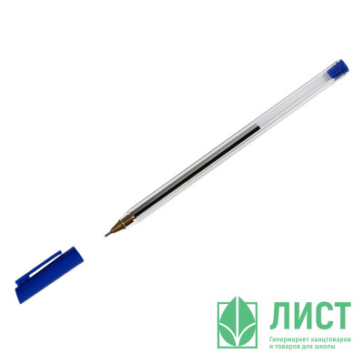 Ручка шариковая прозрачный корпус (СТАММ) масляная синяя 0,7мм арт.РШ800 Ручка шариковая прозрачный корпус (СТАММ) масляная синяя 0,7мм арт.РШ800