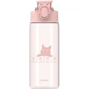 Бутылка 550мл deVENTE "Kotik" пыльный розовый арт.8090243