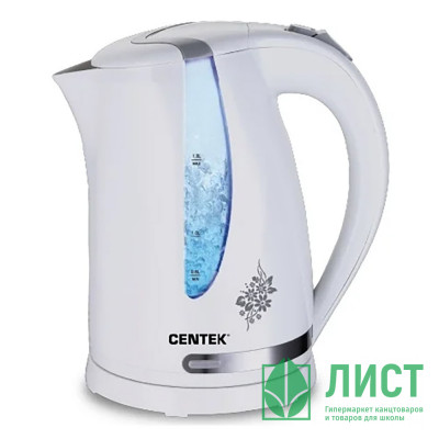 Чайник Centek 1.8л, 2200Вт CT-0040 White Чайник Centek 1.8л, 2200Вт CT-0040 White