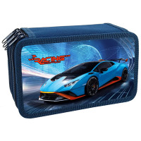 Пенал 3 отделения (Оникс) ПКТ 12-20 Racing car 190х110мм полиэстер сублимация
