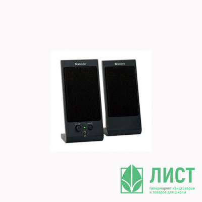 Колонки Defender SPK 170, 2х2W, разъем для наушников, черные Колонки Defender SPK 170, 2х2W, разъем для наушников, черные