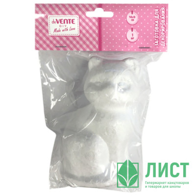 Заготовка для декорирования из пенополистирола Кот большой 1 штука 140х90 мм (deVENTE) арт.8003126 Заготовка для декорирования из пенополистирола Кот большой 1 штука 140х90 мм (deVENTE) арт.8003126