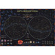 Карта Звездное небо планеты 101х69 интерактивная в тубусе арт КН004