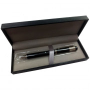 Ручка шариковая подарочная Mazari FORTIS S черный металлический корпус, синяя, футляр арт.М-7702-70