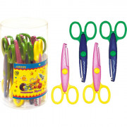 Ножницы детские фигурные 130мм пластиковые ручки (deVENTE) Zig Zag арт 8010404