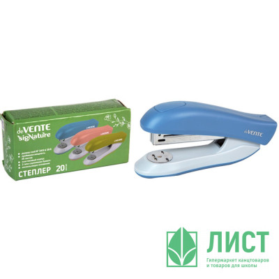 Степлер №24 (20л) пластиковый deVENTE СигНАТУР (sigNATURE) сумеречный синий арт.4142514 Степлер №24 (20л) пластиковый deVENTE СигНАТУР (sigNATURE) сумеречный синий арт.4142514