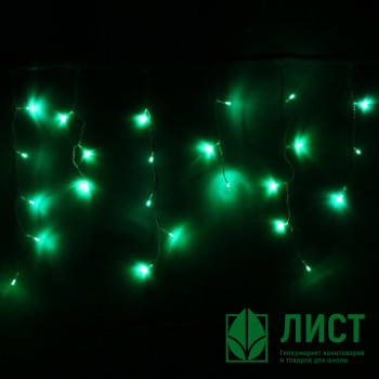 Гирлянда электрическая для дома занавес Бахрома 3*0,3/0,5м 120LEDцвет зеленый (светлый провод) 8режимов арт.183-378 Гирлянда электрическая для дома занавес Бахрома 3*0,3/0,5м 120LEDцвет зеленый (светлый провод) 8режимов арт.183-378