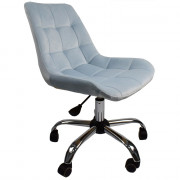 Кресло  офисное AV 245 б/п бархат, светло-голубой 48
