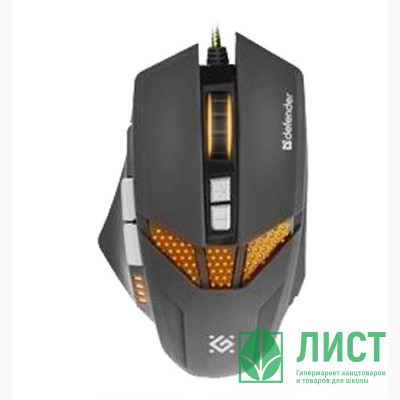 Мышь проводная игровая Defender Warhead GM-1780, 8 кнопок черный Мышь проводная игровая Defender Warhead GM-1780, 8 кнопок черный