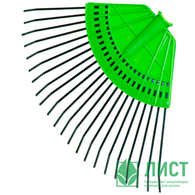 Грабли веерные оцинк 22-зуб проволочные на пластмассовой основе без черенка Грабли веерные оцинк 22-зуб проволочные на пластмассовой основе без черенка