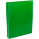 Папка на 2-х кольцах А4 30мм D-20мм пластик 0,5мм зеленая Buro арт.ECB0420/2RGREEN