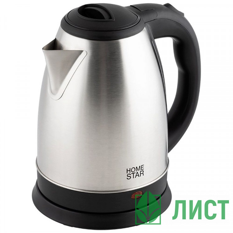 Чайник металлический 1.8л Homestar HS-1010А, 1500Вт, черный