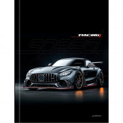 Дневник школьный твердая обложка Prof-Press Черный автомобиль-10 глянцевая ламинация лен арт.Д40-9431