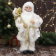 Игрушка декор. "Дед Мороз в белой шубке с фонариком и подарками" 45см арт.4316760