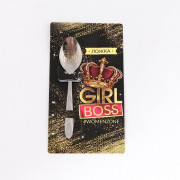 Сувенирная ложка "Girl boss" 14см арт.4971621