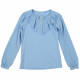 Джемпер для девочки трикотажный (Ликру) длинный рукав цвет голубой арт.0011 МИЛЕНУШКА