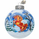 Шар стекло 10см (серия Символ года) "Конь зимний 1" п/у арт.КУ-100-254025/1