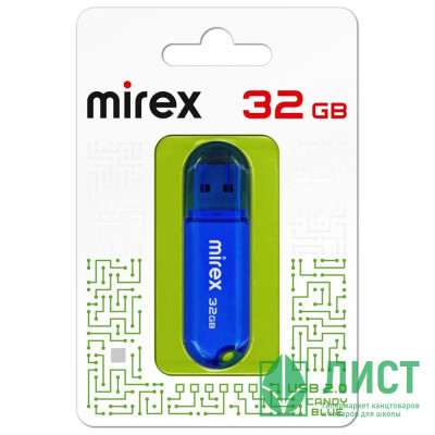 Флеш диск 32GB USB 2.0 Mirex Candy,синий Флеш диск 32GB USB 2.0 Mirex Candy,синий