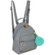 Рюкзак для девочек (Grizzly) арт.RXL-224-1/3 серый 21х25х10см