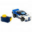 Конструктор пластиковый прот Гонки Машина 57 деталей (Bondibon) бело-синяя блок запуска арт.ВВ6140 - 