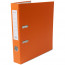 Папка-регистратор 50мм ПВХ с 1 сторонней обтяжкой, металлический уголок, оранжевая, собранная - 